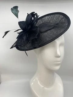商品Failsworth|Black Feather Sinamay Disc Fascinator,价格¥1301,第1张图片