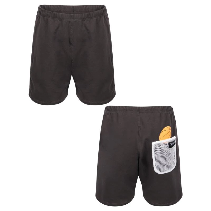 商品Yporque|Tennis ball and net shorts in asphalt grey,价格¥438,第1张图片