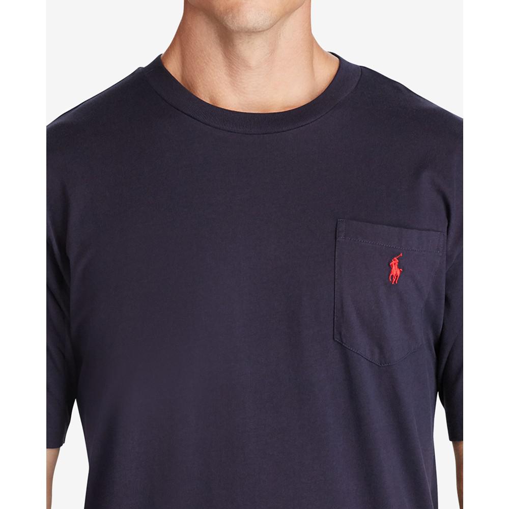 Men's Big & Tall Crew-Neck Pocket T-Shirt商品第4张图片规格展示