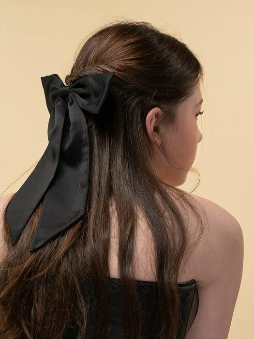 商品BUNNY MON AMOUR|Bunny Bow Silk Hair Clip,价格¥1088,第2张图片详细描述