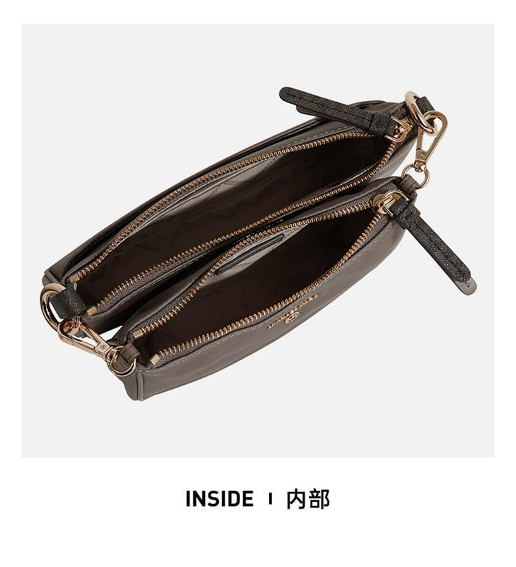 商品[国内直发] Michael Kors|MK 女包 送女友礼物 迈克·科尔斯 MICHAEL KORS 21秋冬 黑色中号单肩包组合包 32F1GT9C6C BLACK,价格¥1611,第22张图片详细描述