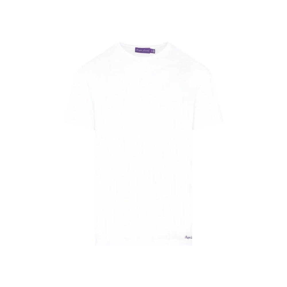 商品Ralph Lauren|Ralph Lauren Purple Label Logo Embroidered Crewneck T-Shirt,价格¥1207,第1张图片