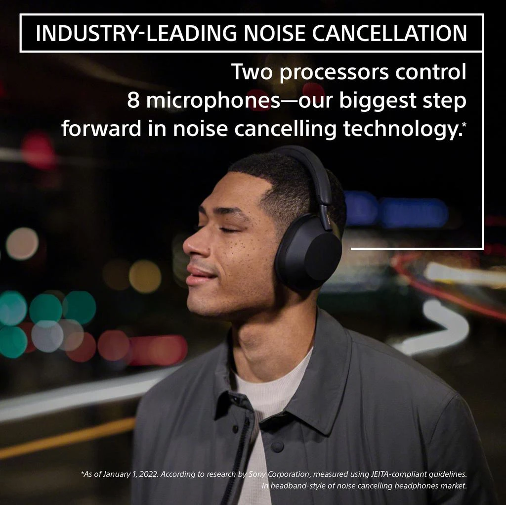 商品SONY|Sony WH-1000XM5 Wireless Industry Leading Headphones with Auto Noise Canceling Optimizer, Crystal Clear Hands-Free Calling, and Alexa Voice Control, Black,价格¥3338,第2张图片详细描述