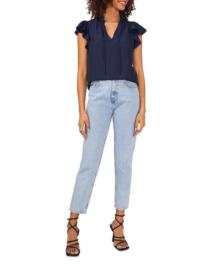商品1. State|Flutter Sleeve Split Neck Top,价格¥154,第3张图片详细描述