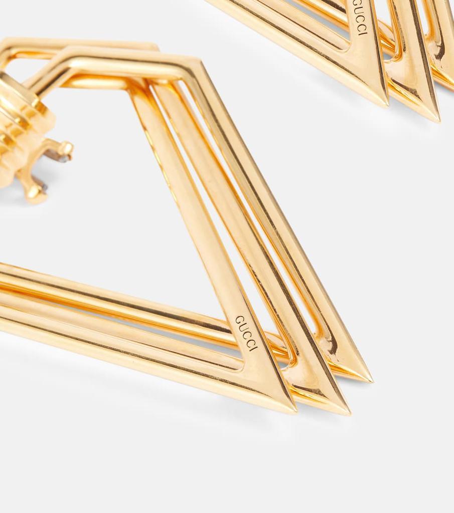 商品Gucci|Clip-on triangle earrings,价格¥6612,第6张图片详细描述