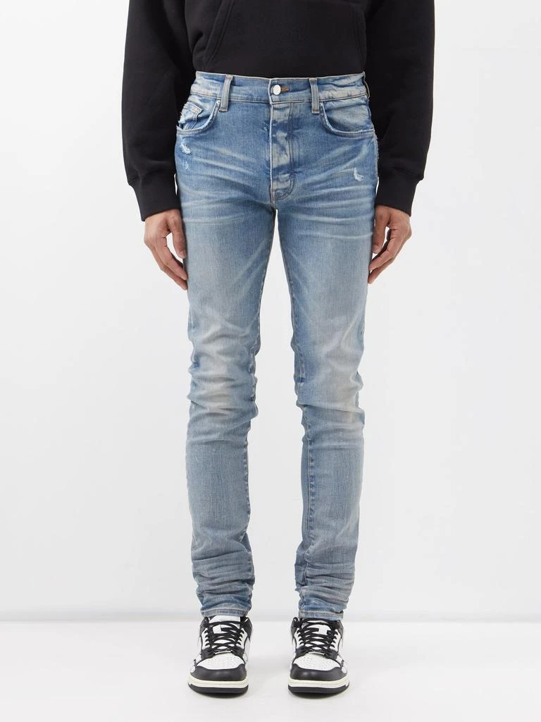 商品AMIRI|Stack distressed skinny-leg jeans,价格¥8028,第1张图片