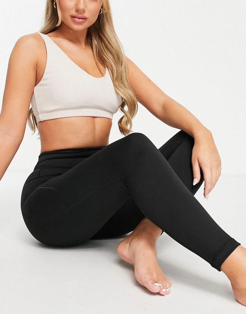 商品Adidas|adidas Yoga 7/8 leggings in black,价格¥488,第4张图片详细描述