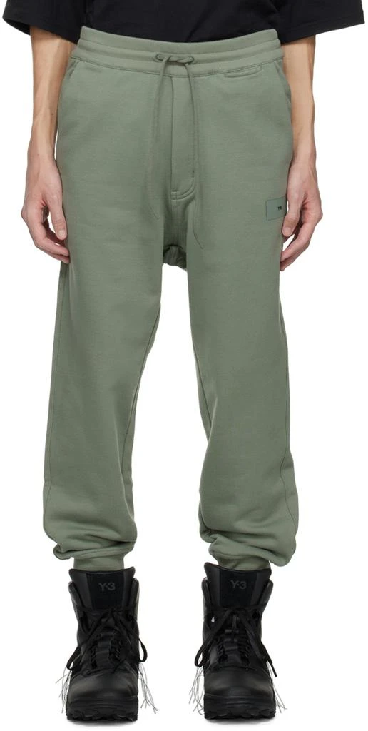 商品Y-3|Green Cuffed Sweatpants,价格¥1031,第1张图片