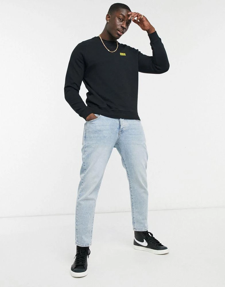 商品Barbour|Barbour International Essential crew sweat in black,价格¥391,第4张图片详细描述