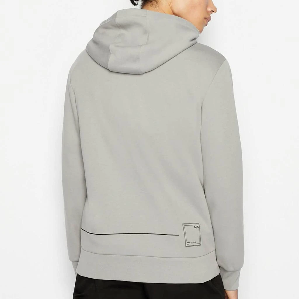 商品Armani Exchange|Armani Exchange Logo-Print Cotton-Blend Zip-Up Hoodie,价格¥440,第2张图片详细描述