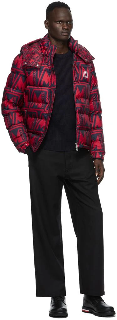 商品Moncler|Red & Navy Down Frioland Jacket,价格¥19704,第4张图片详细描述