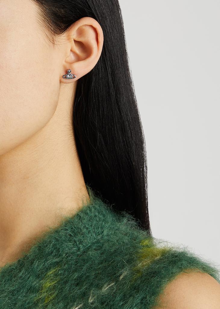 商品Vivienne Westwood|Nano Solitaire silver-tone stud earrings,价格¥557,第4张图片详细描述