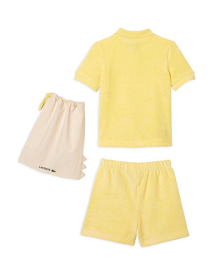商品Lacoste|3-Pc. Unisex Terrycloth Polo, Shorts & Travel Bag Set,价格¥658,第2张图片详细描述