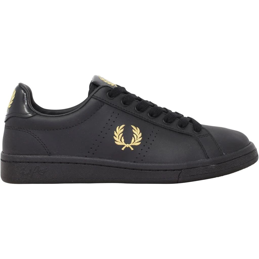 商品Fred Perry|Fred Perry B721 Leather Tab Black  B1251/102 Men's,价格¥322,第1张图片