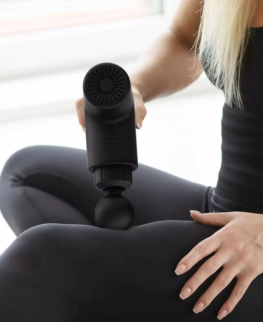 商品Tzumi|PROfit Percussion Muscle Massage Gun, Rechargeable Deep Tissue Full-Body Massager with Multiple Attachments,价格¥193,第5张图片详细描述