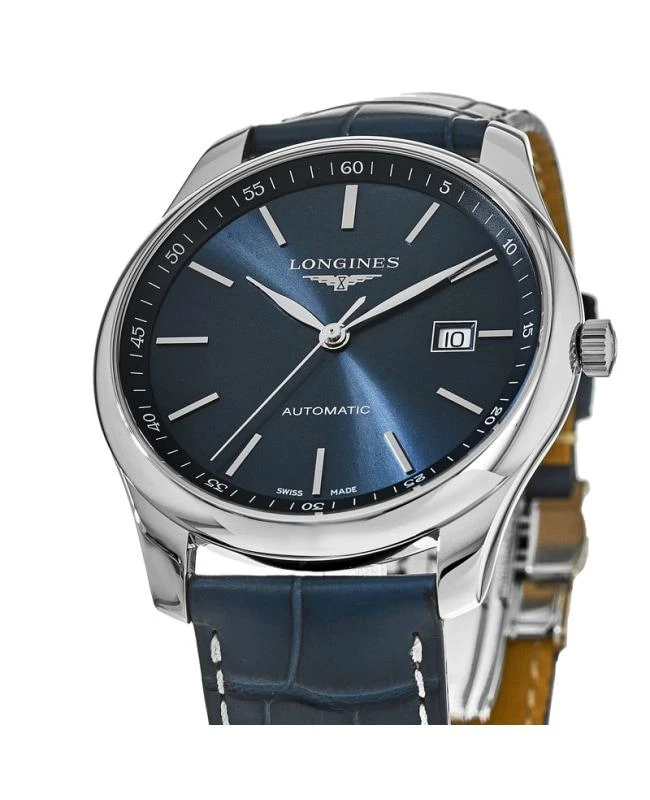 商品Longines|Longines Master Collection Automatic 42mm Blue Dial Blue Leather Men's Watch L2.893.4.92.0,价格¥14567,第2张图片详细描述