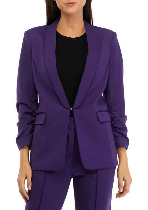 商品Tahari|Asl Womens 3 4 Sleeve Shawl Collar Jacket,价格¥477,第1张图片