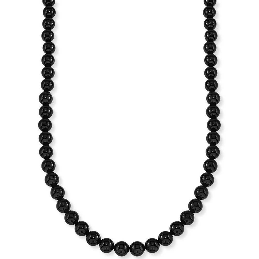 商品Esquire Men's Jewelry|Onyx (8mm) 30" Necklace, Created for Macy's,价格¥1853,第1张图片