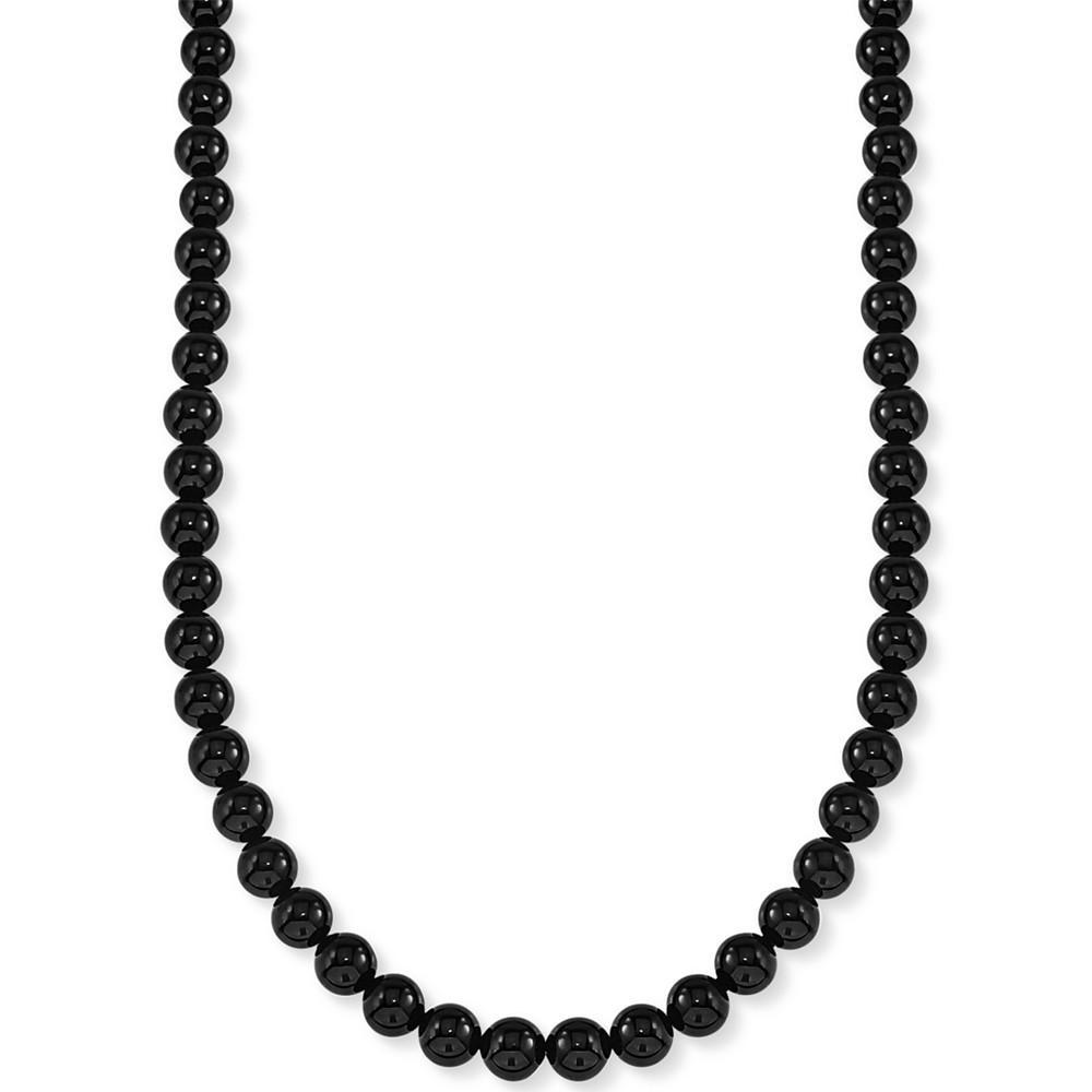 商品Esquire Men's Jewelry|Onyx (8mm) 30" Necklace, Created for Macy's,价格¥1932,第1张图片