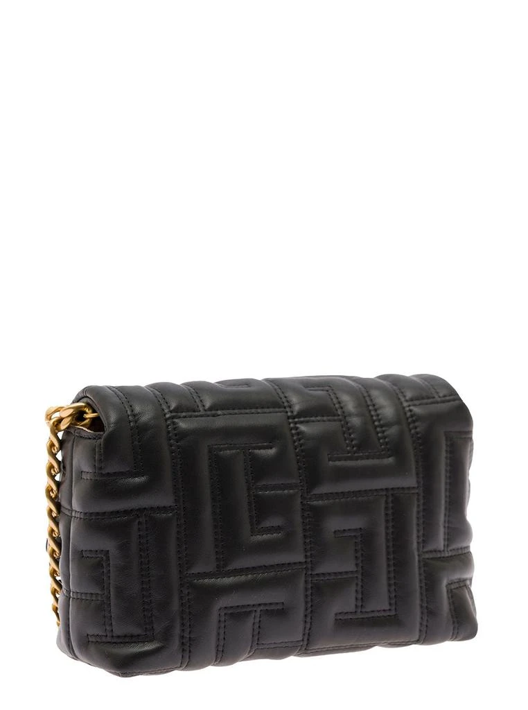 商品Balmain|Mini Black 1945 Quilted Shoulder Bag Woman Balmain,价格¥6946,第2张图片详细描述