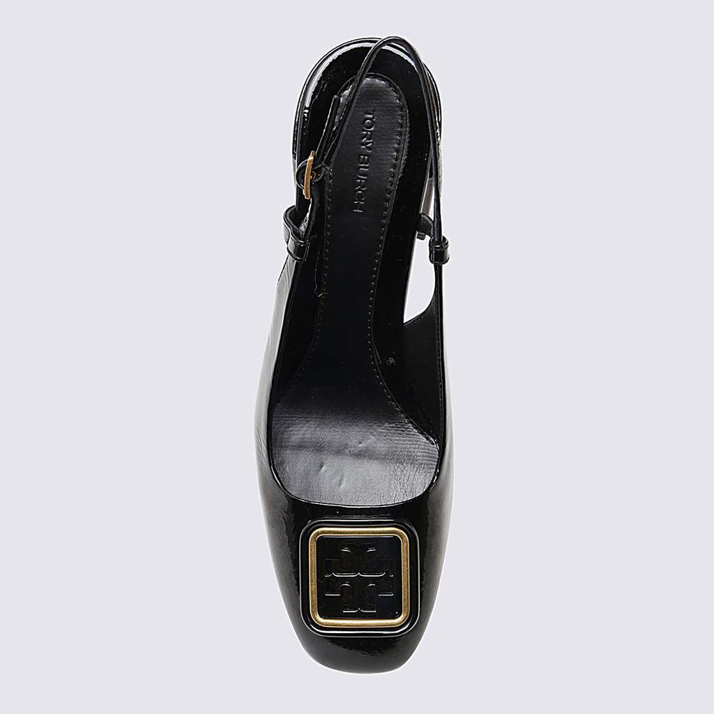 商品Tory Burch|BLACK LEATHER GEORGIA PUMPS,价格¥2308,第4张图片详细描述