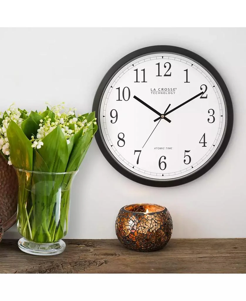 14" Black Atomic Analog Wall Clock 商品