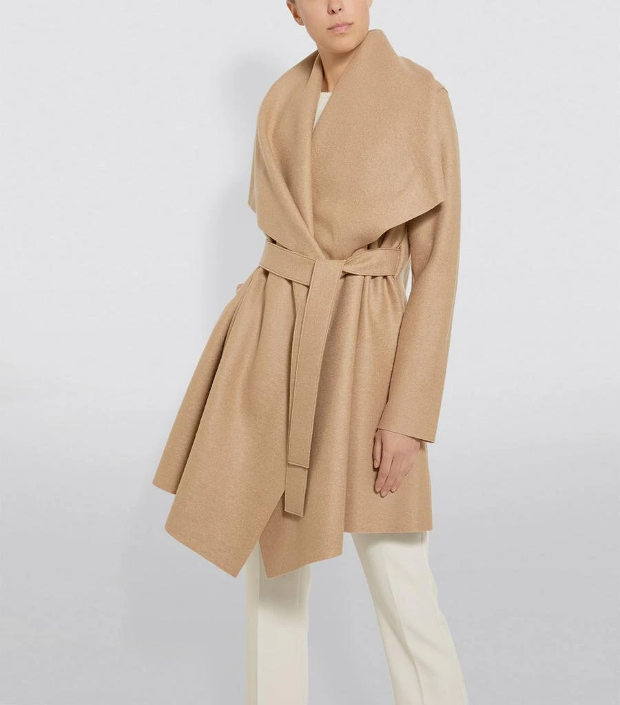 商品Harris Wharf London|Pressed Wool Belted Coat,价格¥4202,第3张图片详细描述