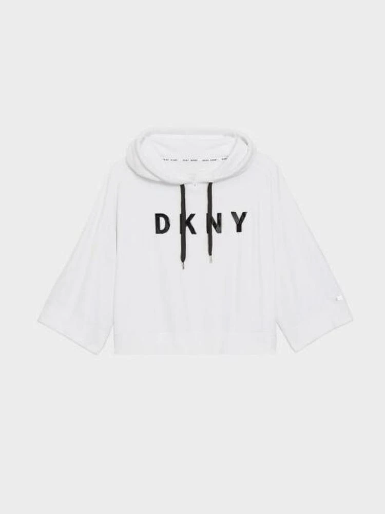 商品DKNY|OVERSIZED CROPPED LOGO 连帽卫衣,价格¥151,第1张图片