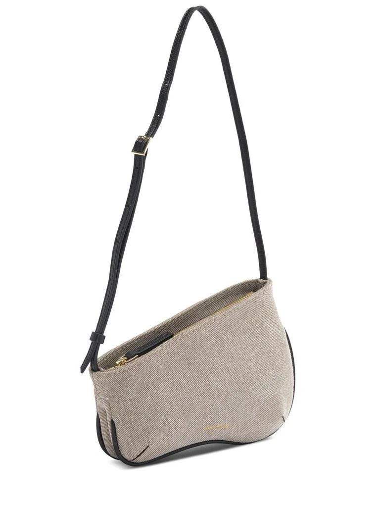 商品Manu Atelier|Mini Curve Denim & Leather Bag,价格¥1401,第2张图片详细描述