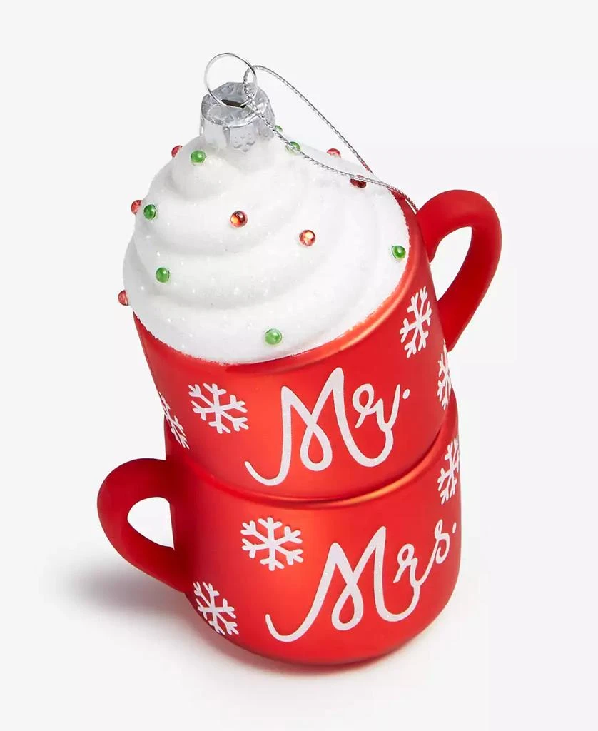 商品Holiday Lane|Our First Mr. & Mrs. Double Hot Chocolate Cups Ornament, Macy's Exclusive,价格¥103,第4张图片详细描述