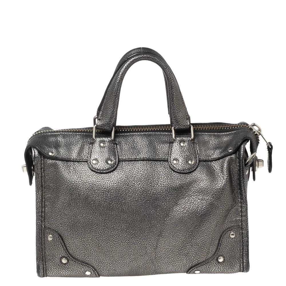商品[二手商品] Coach|Coach Metallic Grey Leather Rhyder Satchel,价格¥1035,第4张图片详细描述