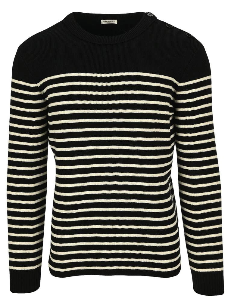 商品Yves Saint Laurent|Saint Laurent Striped Crewneck Jumper,价格¥3302,第1张图片