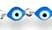 商品Sterling Forever|Rhodium Plated Blue Enamel Evil Eye Face Mask Chain,价格¥289,第4张图片详细描述