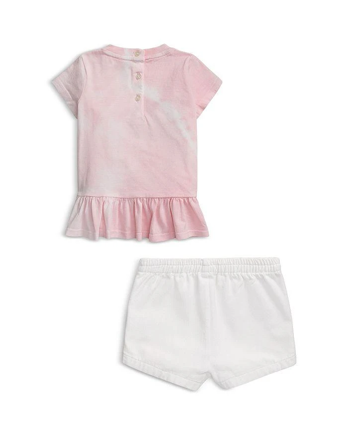 商品Ralph Lauren|Girls' Tie Dyed Polo Bear Tee & Chino Short Set - Baby,价格¥446,第2张图片详细描述