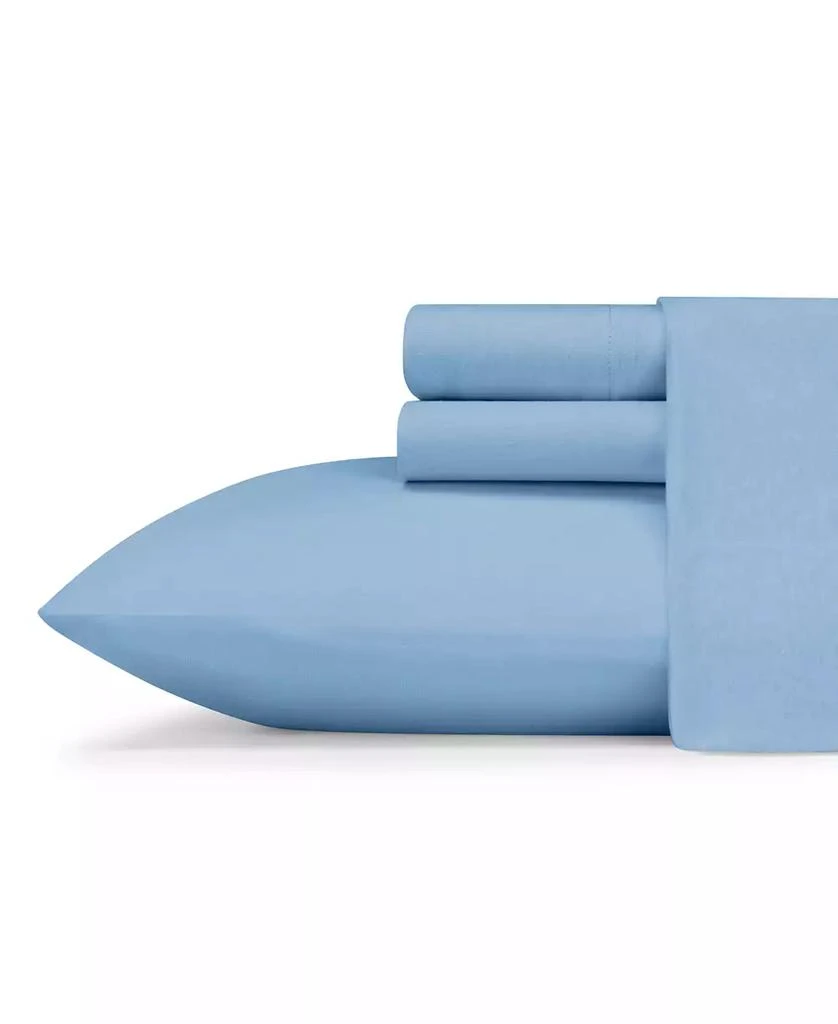 商品Eddie Bauer|Jersey Knit Solid Cotton Blend 3-Pc. Sheet Set, Twin,价格¥323,第1张图片