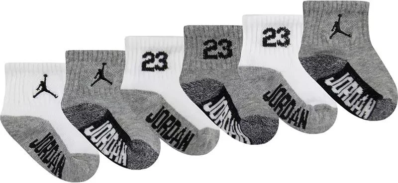 商品Jordan|Jordan Toddler No Slip Ankle Socks - 6 Pack,价格¥124,第2张图片详细描述