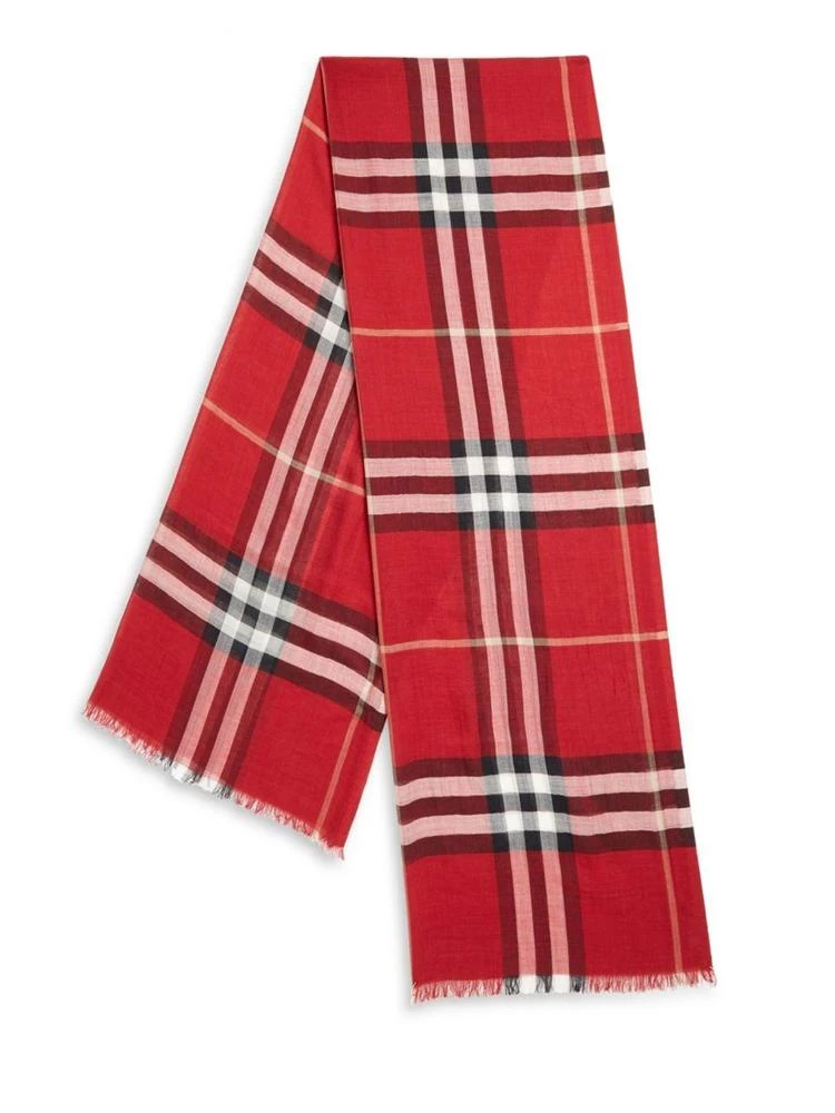 商品Burberry|Giant Check Wool & Silk Scarf,价格¥2072,第2张图片详细描述