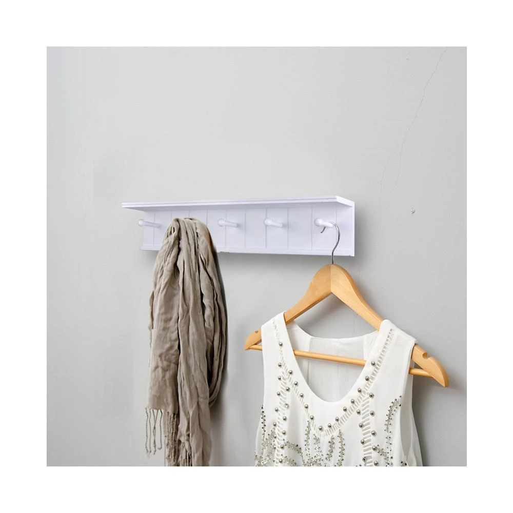 商品Danya B|24" Wall Mount Wooden Coat Rack with Hooks,价格¥524,第2张图片详细描述