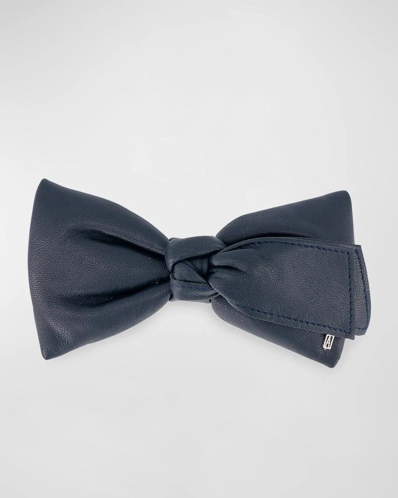 商品Alexandre de Paris|Leather Bow Barrette,价格¥1256,第1张图片