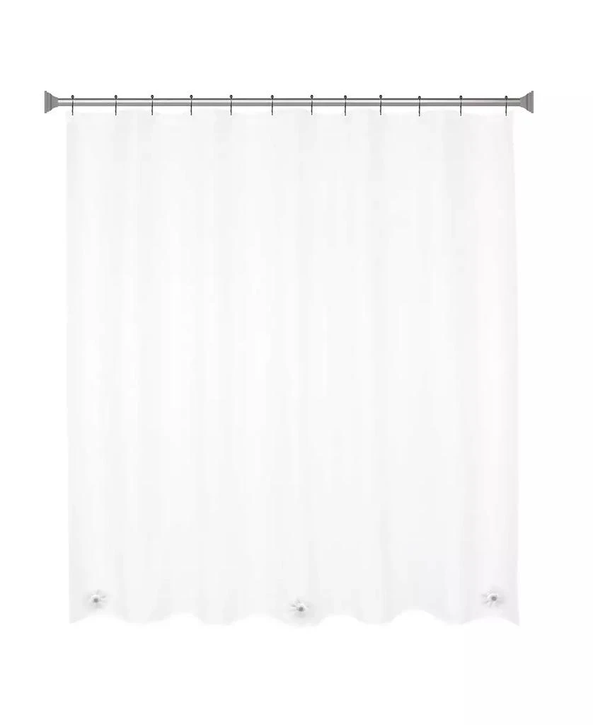 商品Kenney|Medium Weight Peva Shower Curtain Liner and Beaded Roller Ring Set,价格¥161,第1张图片