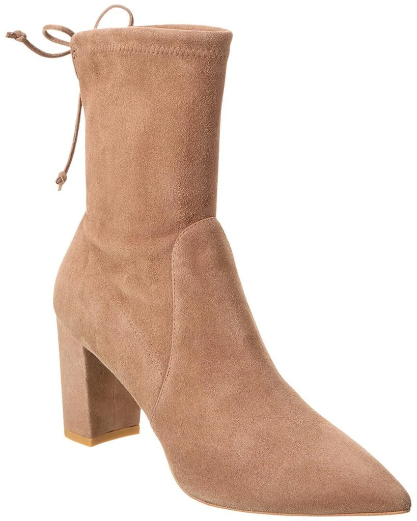 商品Stuart Weitzman|Stuart Weitzman Renegade City 75 Block Suede Bootie,价格¥2064,第1张图片