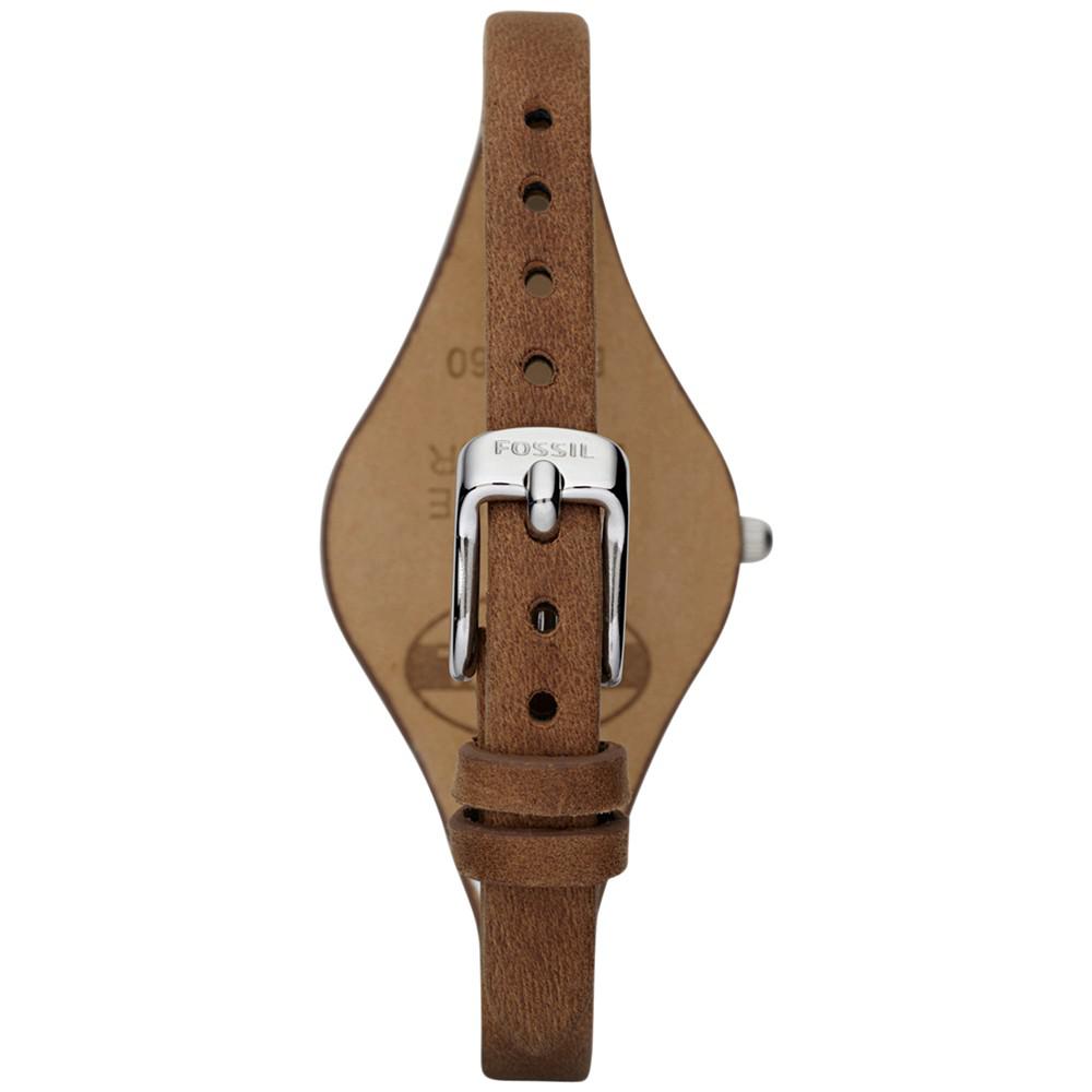 Women's Georgia Brown Leather Strap Watch 32mm ES3060商品第3张图片规格展示