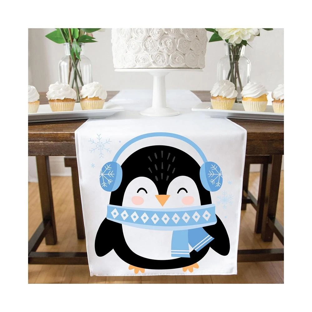 商品Big Dot of Happiness|Winter Penguins - Holiday and Christmas Party Dining Tabletop Decor - Cloth Table Runner - 13 x 70 inches,价格¥201,第3张图片详细描述