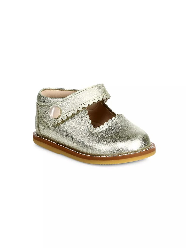 商品Elephantito|Kid's Scallop Patent Leather Mary Jane Flats,价格¥566,第1张图片详细描述