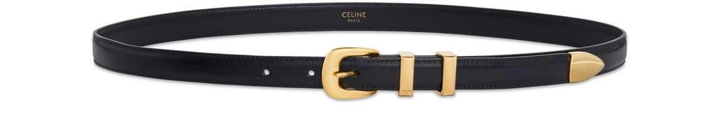 商品Celine|Western 14配elegant饰带光滑牛皮革腰带,价格¥4316,第4张图片详细��描述
