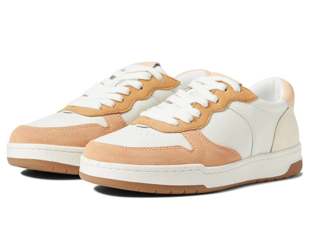 商品Madewell|Court Low-Top Sneakers in Peach Colorblock,价格¥329,第1张图片