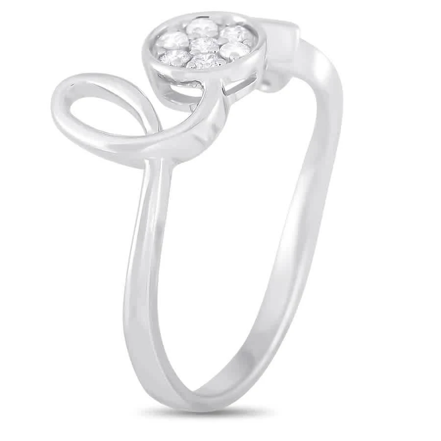 商品LB Exclusive|14K White Gold 0.10 ct Diamond Love Ring,价格¥2046,第2张图片详细描述