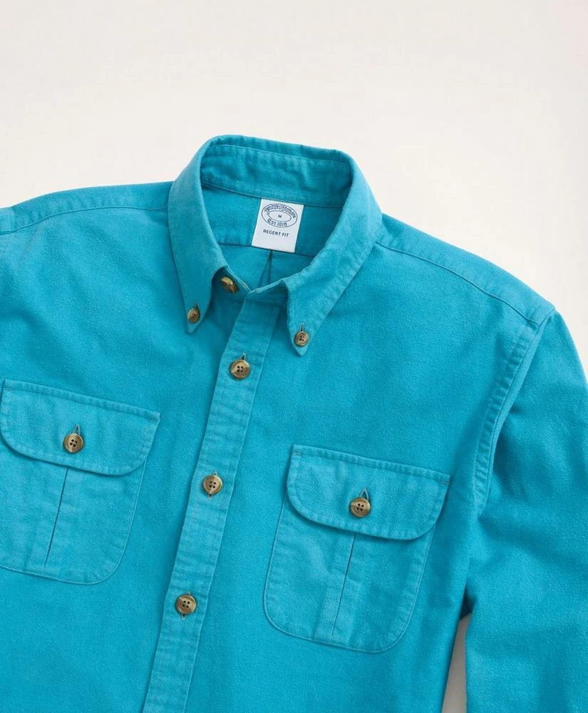 商品Brooks Brothers|Regent Regular-Fit Archive Chamois Shirt,价格¥300,第2张图片详细描述