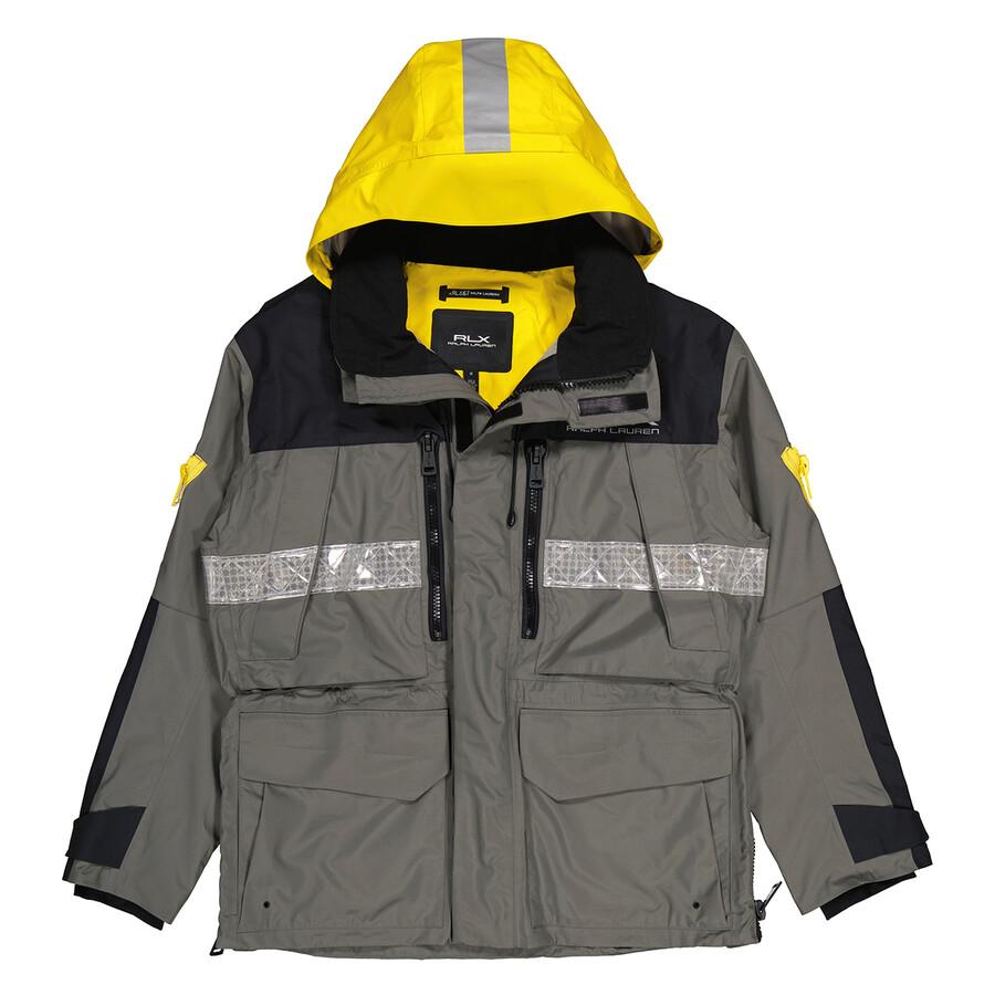 Shop Grey RLX Water Repellent Hooded Jacket on Sale at