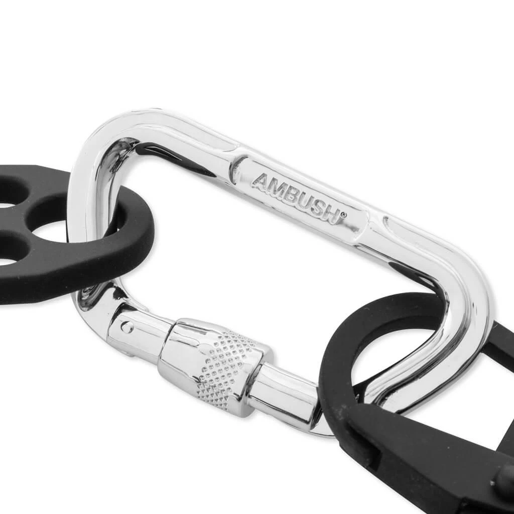 商品Ambush|New Multi Carabiner Bracelet - Silver/Black,价格¥13902,第3张图片详细描述